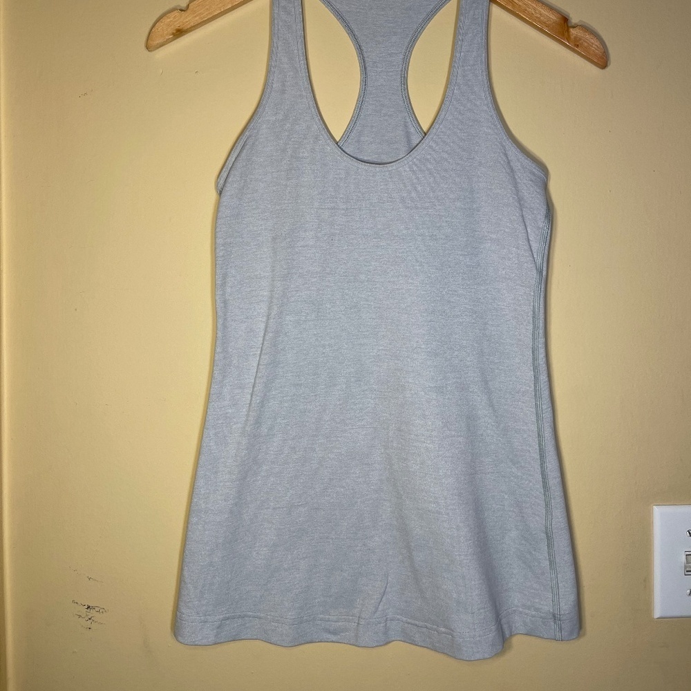 Lululemon Gray Racerback Tank Top - Picture 2 of 6